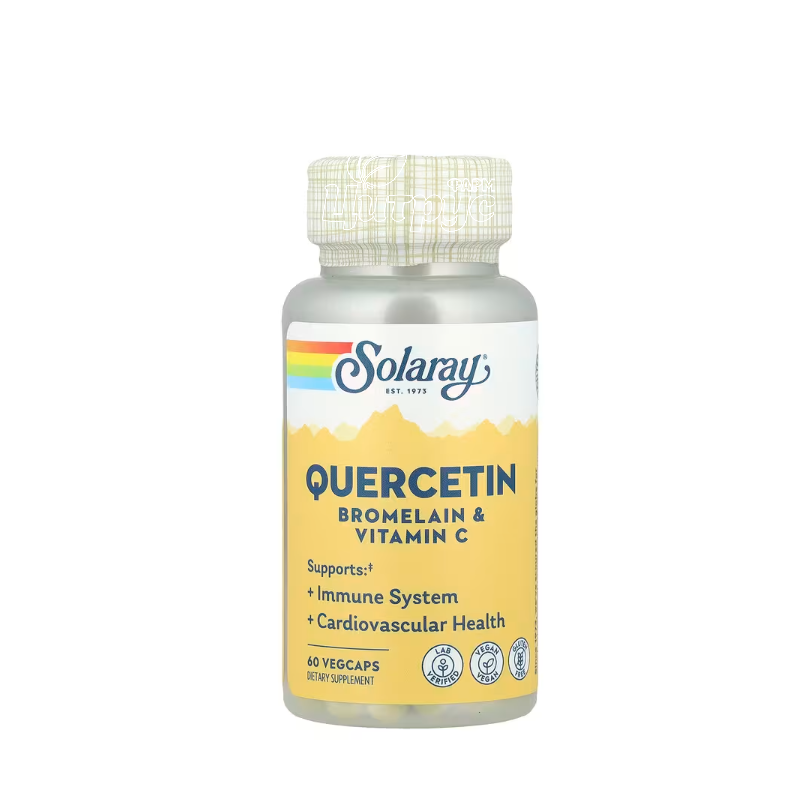 фото 1-1/Соларей (Solaray) Кверцетин з Бромелаїном та Вітаміном С 60 капсул