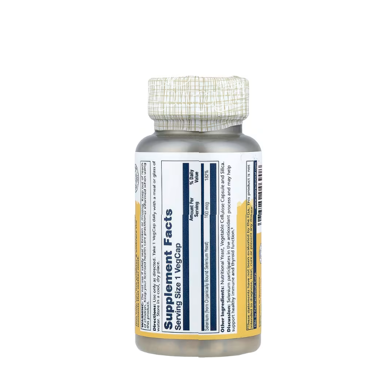 фото 1-2/Соларей (Solaray) Селен 100 мкг 100 штук (Selenium) веганські капсули