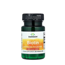 Свансон (Swanson) Біотин капсули 5000 мкг 30 штук (Biotin)