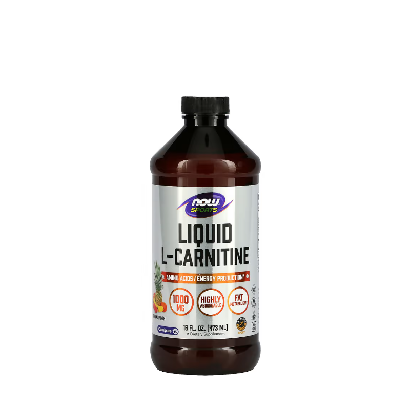фото 1-1/L-Карнітин рідкий 1000 мг 473 мл Нау Фудс Спорт (L-Carnitine Liquid Now Foods, Sports) розчин зі смаком тропічних фруктів