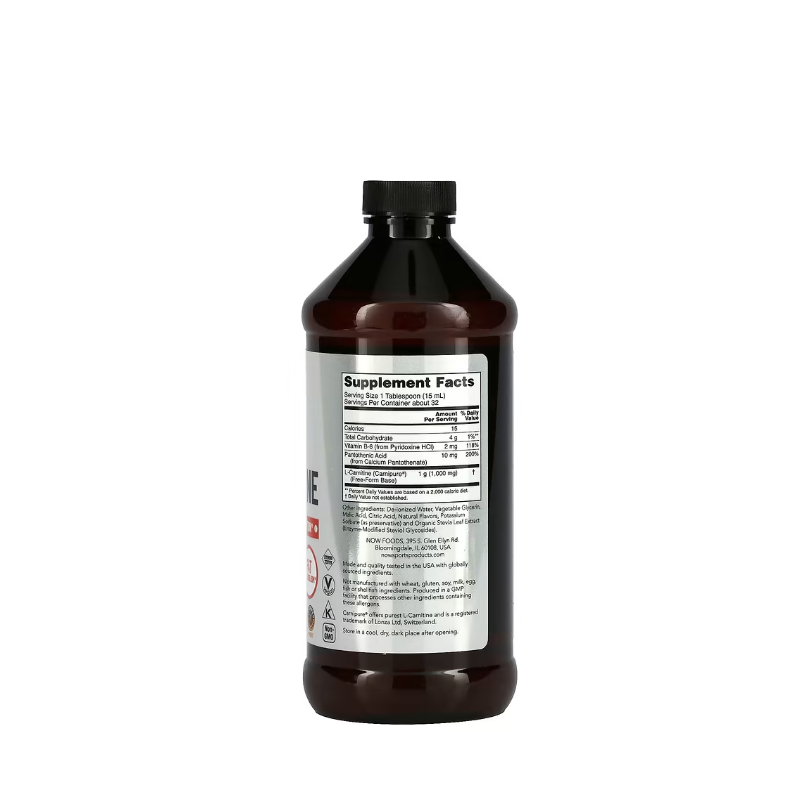 фото 1-2/L-Карнітин рідкий 1000 мг 473 мл Нау Фудс Спорт (L-Carnitine Liquid Now Foods, Sports) розчин зі смаком тропічних фруктів