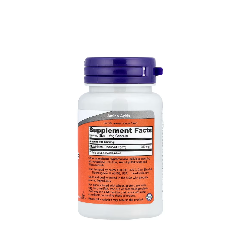 фото 1-2/Глутатіон Нау Фудс 250 мг 60 штук (Glutathione Now Foods) капсули