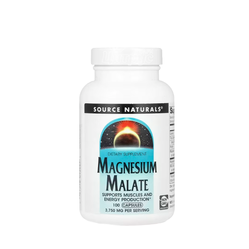фото 1-1/Магній малат Сорс Нейчералс 625 мг 100 штук (Magnesium Malate Source Naturals) капсули