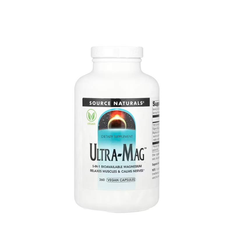 фото 1-1/Ультра-Маг Сорс Нейчералс 360 штук (Ultra-Mag Source Naturals) Комплекс із магнієм капсули