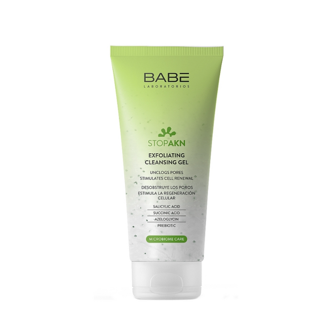 Бабе (Babe) Стоп акне (Stop AKN) Гель-ексфоліант очищуючий для жирної та проблемної шкіри 200 мл