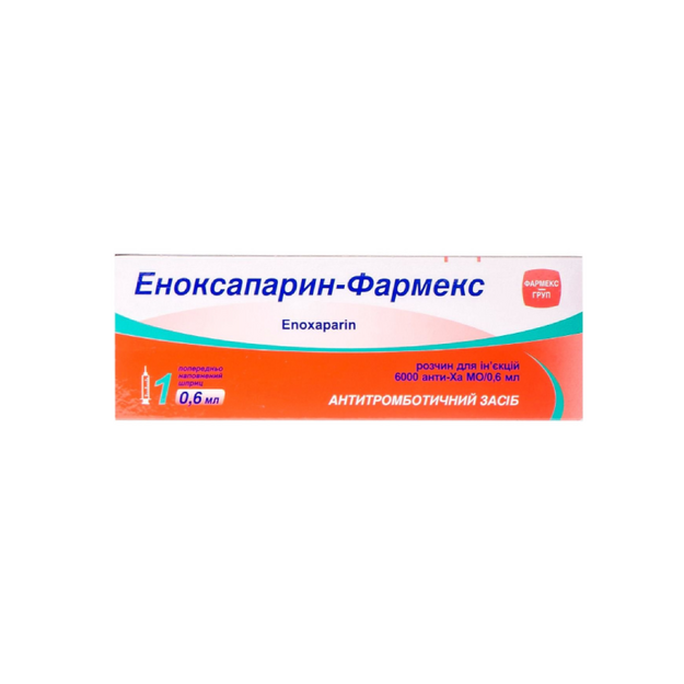Еноксапарін-Фармекс розчин для ін*єкції 6000 анти-Ха МО шприц по 0,6 мл